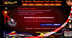 Desktop Screenshot of karting34.com