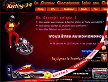 Tablet Screenshot of karting34.com